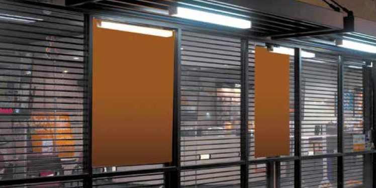 Grille de magasin microperforée