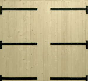 Porte de garage battante bois
